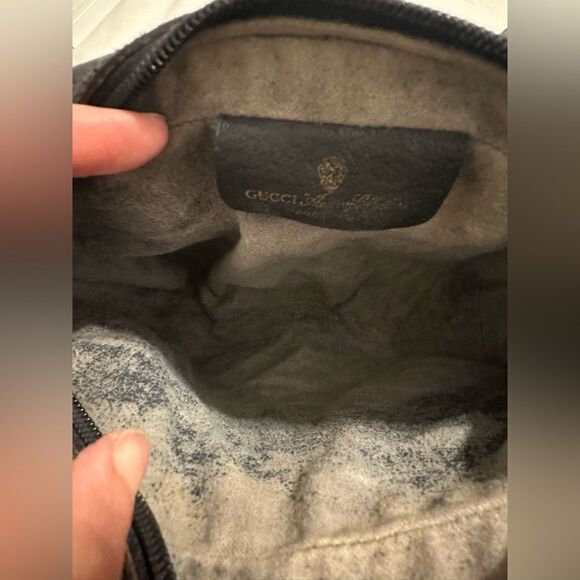 Gucci Cream and Navy Ophidia Crossbody Bag with Iconic Style - Picture 13 of 14